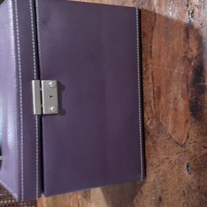 Purple Multi level Leather Jewelry Box